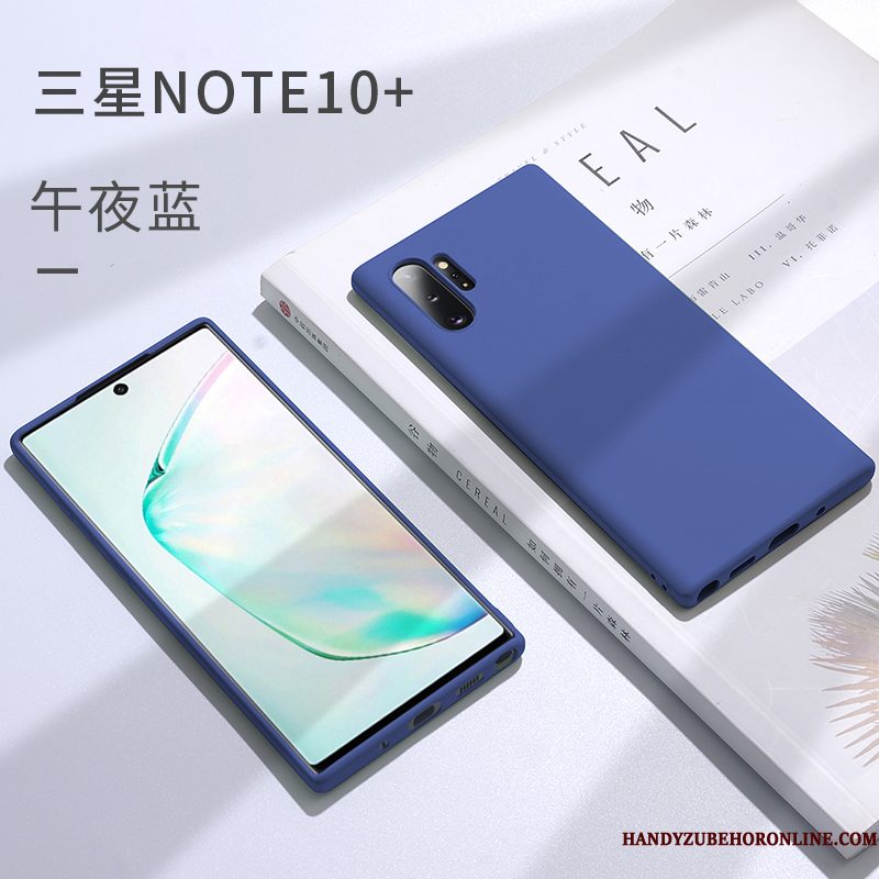 Hoesje Samsung Galaxy Note 10+ Zakken Trendtelefoon, Hoes Samsung Galaxy Note 10+ Siliconen Net Red Anti-fall