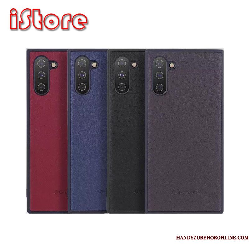 Hoesje Samsung Galaxy Note 10 Zakken Trendy Merk Zwart, Hoes Samsung Galaxy Note 10 Bescherming Bedrijf Net Red