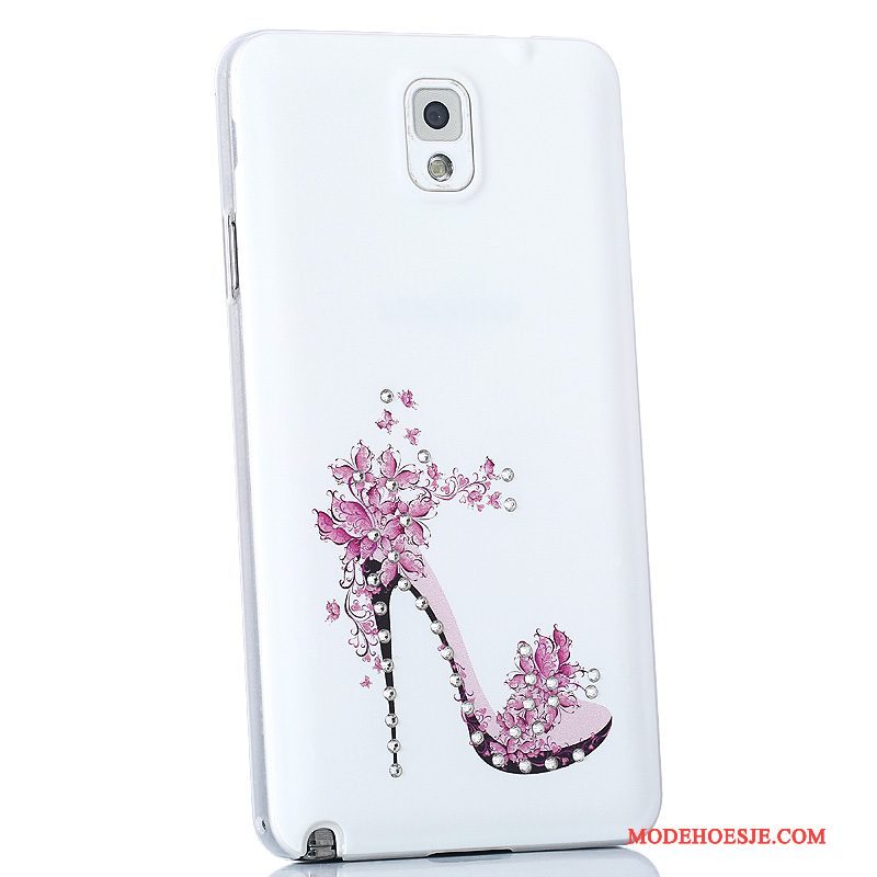 Hoesje Samsung Galaxy Note 3 Bescherming Achterklep Roze, Hoes Samsung Galaxy Note 3 Scheppend Telefoon