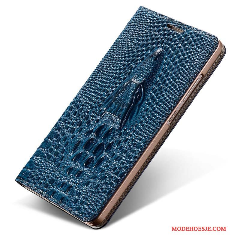 Hoesje Samsung Galaxy Note 3 Folio Groentelefoon, Hoes Samsung Galaxy Note 3 Leer Anti-fall Goud