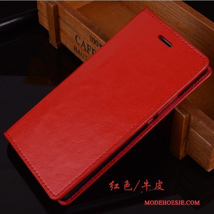 Hoesje Samsung Galaxy Note 3 Leer Anti-falltelefoon, Hoes Samsung Galaxy Note 3 Bescherming Rood