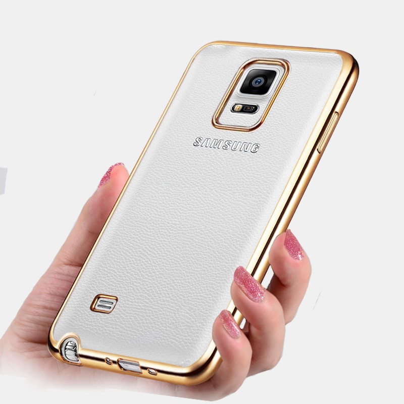 Hoesje Samsung Galaxy Note 4 Bescherming Goudtelefoon, Hoes Samsung Galaxy Note 4 Zacht Anti-fall Dun