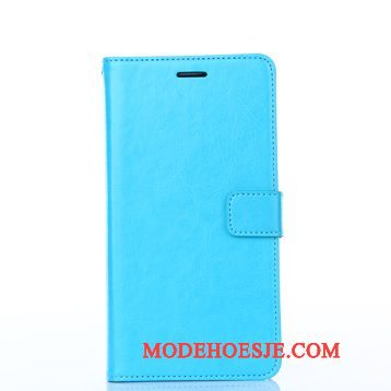Hoesje Samsung Galaxy Note 4 Folio Blauw, Hoes Samsung Galaxy Note 4 Leer