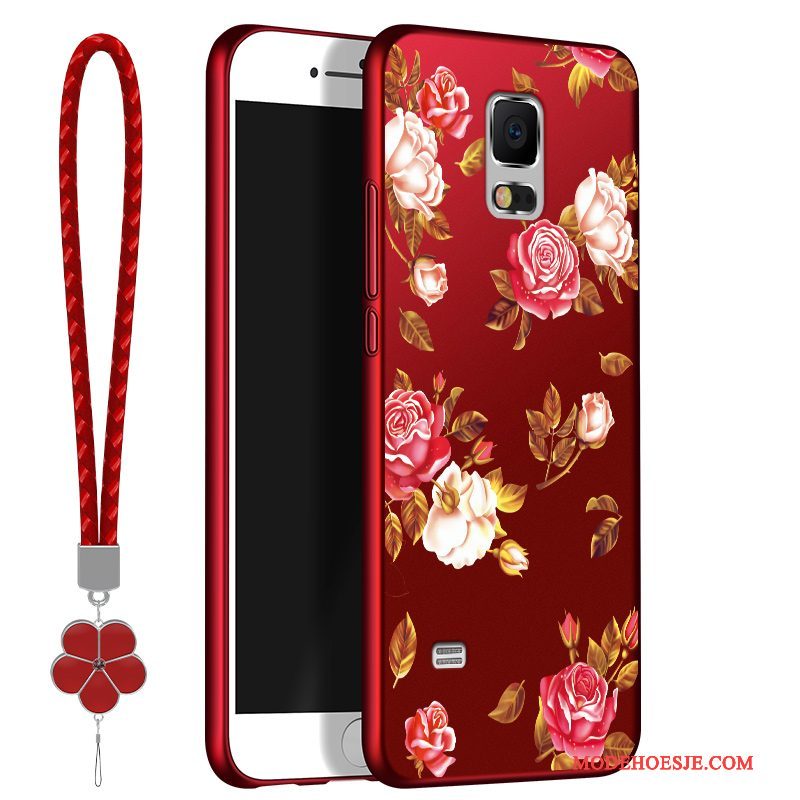 Hoesje Samsung Galaxy Note 4 Siliconen Trend Anti-fall, Hoes Samsung Galaxy Note 4 Bescherming Rood Nieuw