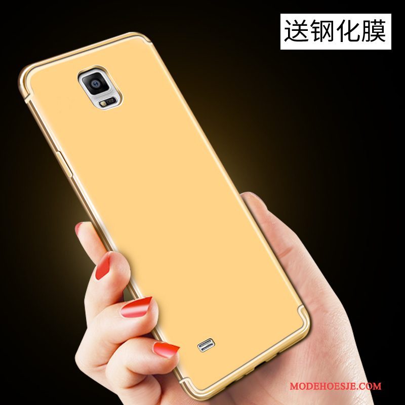 Hoesje Samsung Galaxy Note 4 Zakken Anti-falltelefoon, Hoes Samsung Galaxy Note 4 Scheppend Goud Persoonlijk