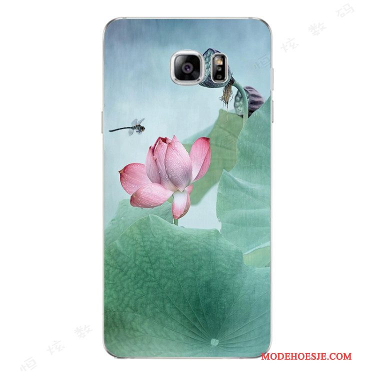 Hoesje Samsung Galaxy Note 5 Zacht Anti-fall Chinese Stijl, Hoes Samsung Galaxy Note 5 Siliconen Persoonlijktelefoon