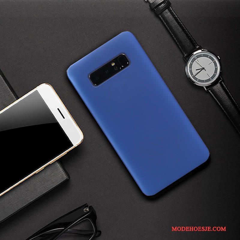 Hoesje Samsung Galaxy Note 8 Bescherming Donkerblauwtelefoon, Hoes Samsung Galaxy Note 8 Anti-fall Hard