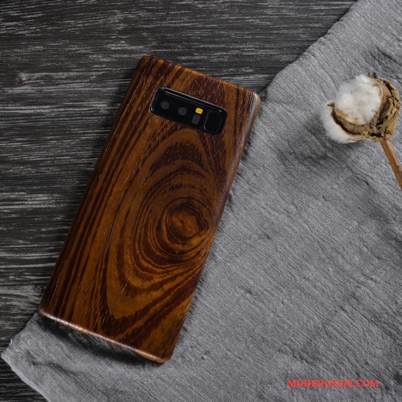 Hoesje Samsung Galaxy Note 8 Bescherming Hout Massief Hout, Hoes Samsung Galaxy Note 8 Telefoon