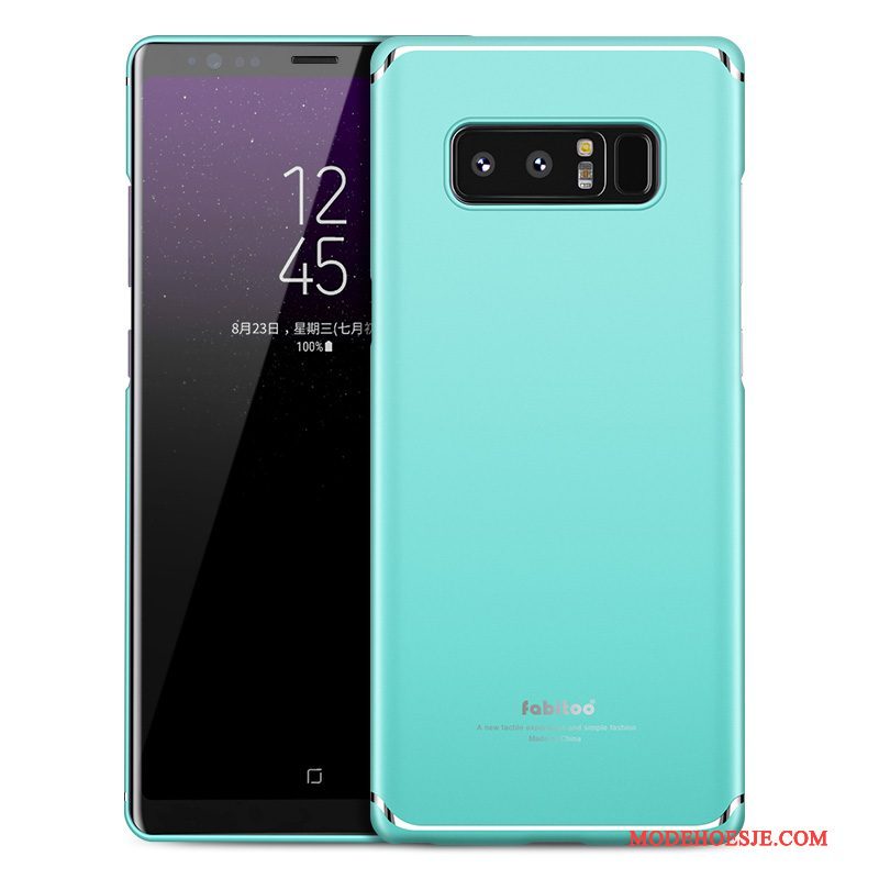 Hoesje Samsung Galaxy Note 8 Bescherming Schrobben Groen, Hoes Samsung Galaxy Note 8 Effen Kleurtelefoon