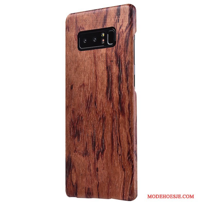 Hoesje Samsung Galaxy Note 8 Hout Massief Houttelefoon, Hoes Samsung Galaxy Note 8 Dun