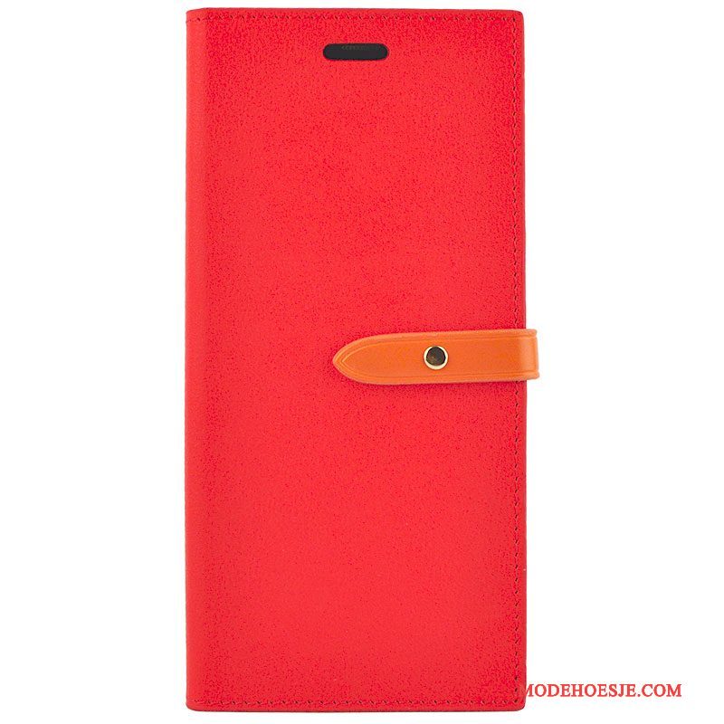 Hoesje Samsung Galaxy Note 8 Leer Telefoon Dun, Hoes Samsung Galaxy Note 8 Zacht Rood