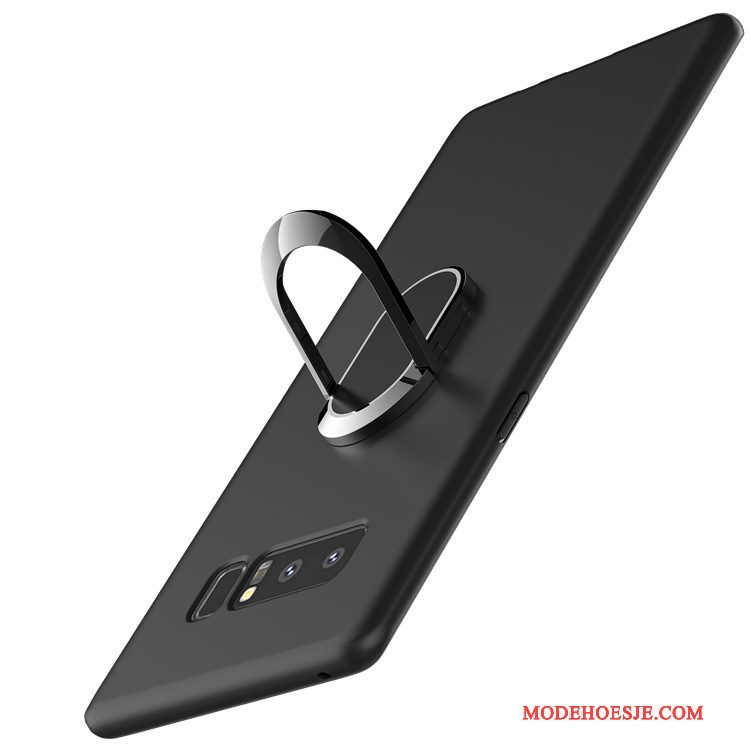 Hoesje Samsung Galaxy Note 8 Ondersteuning Ring Schrobben, Hoes Samsung Galaxy Note 8 Siliconen Telefoon Magnetisch