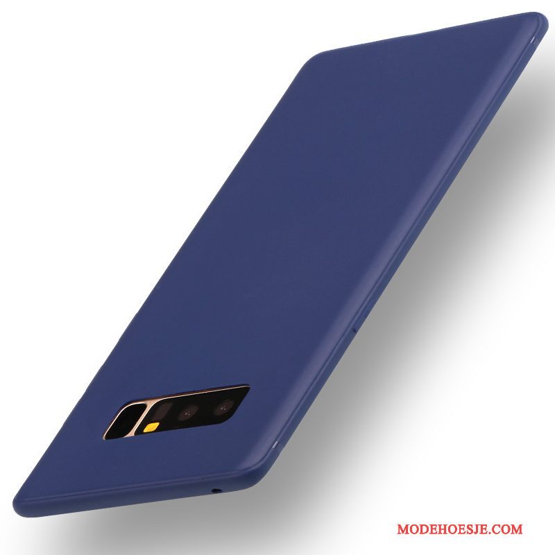 Hoesje Samsung Galaxy Note 8 Siliconen Telefoon Trend, Hoes Samsung Galaxy Note 8 Zacht Blauw Dun