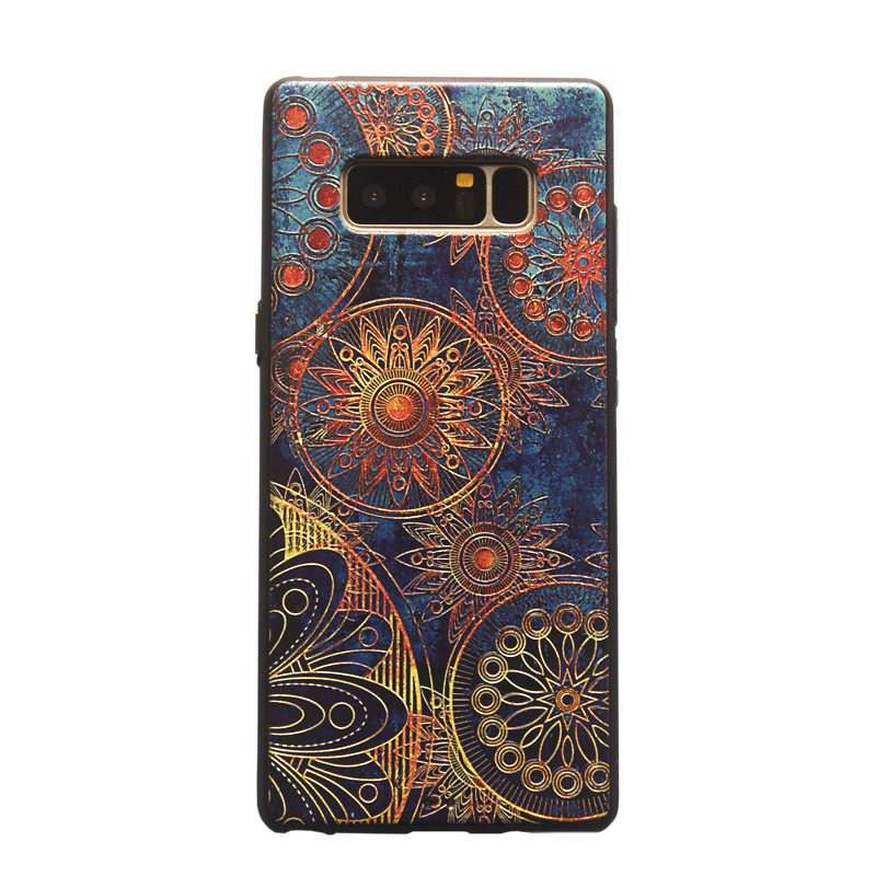 Hoesje Samsung Galaxy Note 8 Zacht Anti-fall Schrobben, Hoes Samsung Galaxy Note 8 Kleur Dun Patroon