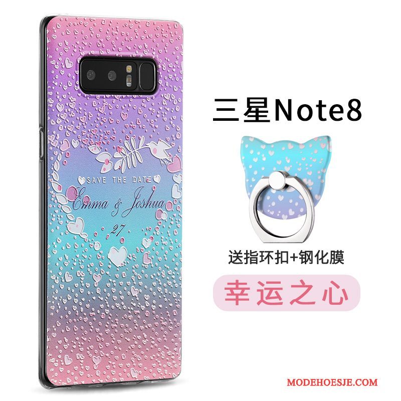 Hoesje Samsung Galaxy Note 8 Zakken Klittenband Dun, Hoes Samsung Galaxy Note 8 Kleur Persoonlijktelefoon