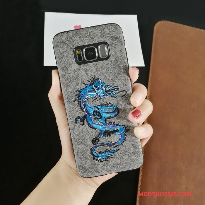 Hoesje Samsung Galaxy Note 8 Zakken Trend Persoonlijk, Hoes Samsung Galaxy Note 8 Luxe Telefoon Borduurwerk