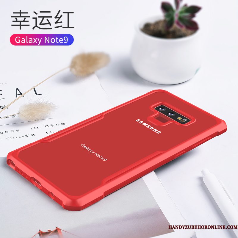 Hoesje Samsung Galaxy Note 9 Scheppend Doorzichtig Schrobben, Hoes Samsung Galaxy Note 9 Bescherming Telefoon High End