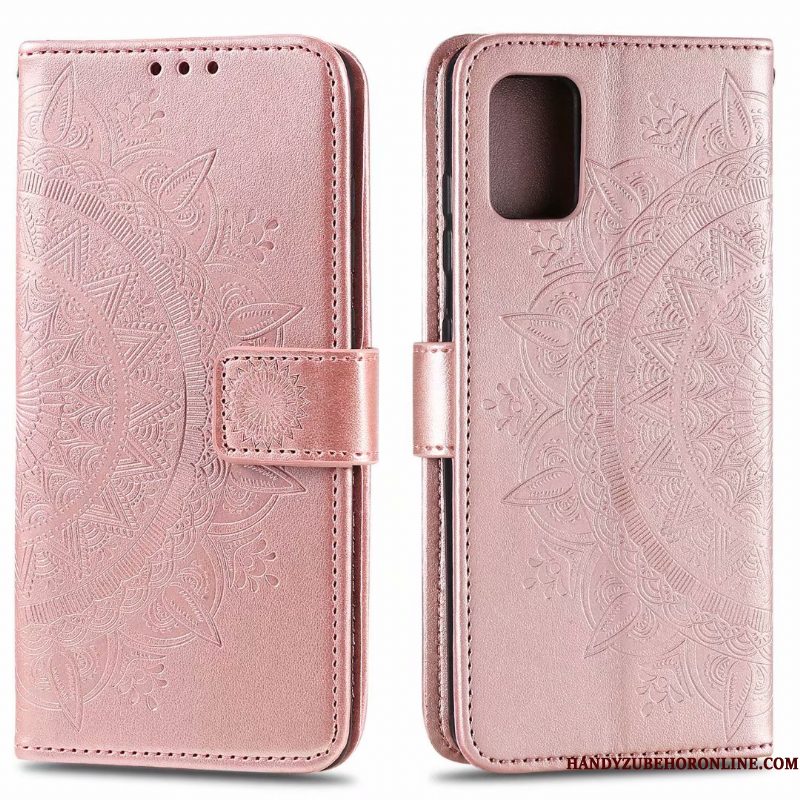 Hoesje Samsung Galaxy Note20 Zakken Kaart Roze, Hoes Samsung Galaxy Note20 Leer