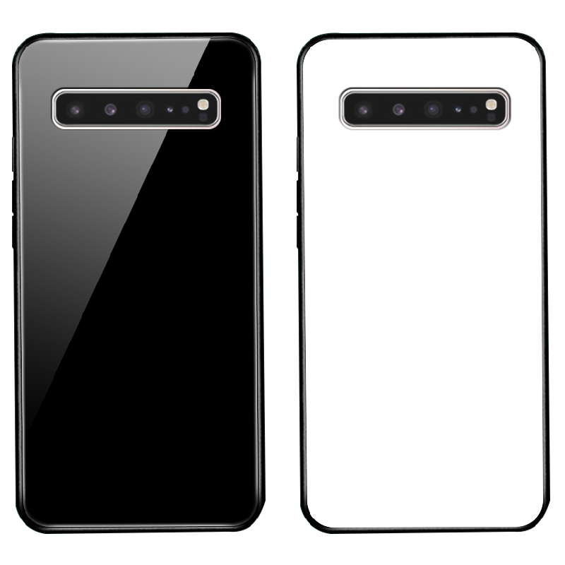 Hoesje Samsung Galaxy S10 5g Bescherming Zwart Glas, Hoes Samsung Galaxy S10 5g Zacht Telefoon Effen Kleur