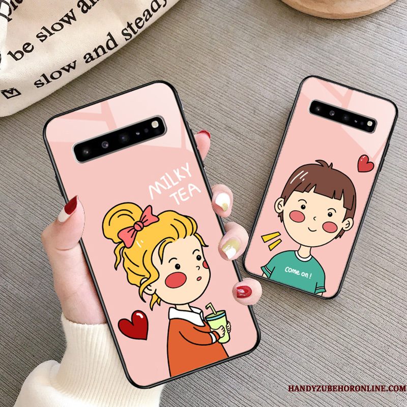 Hoesje Samsung Galaxy S10 5g Zakken Telefoon Roze, Hoes Samsung Galaxy S10 5g Bescherming Mooie Anti-fall