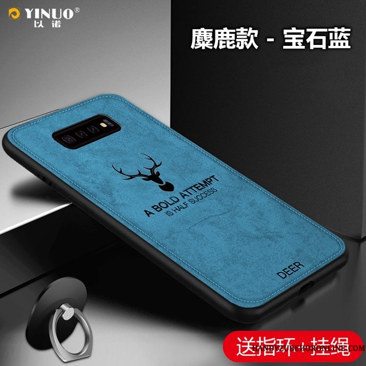 Hoesje Samsung Galaxy S10 Bescherming Anti-fall Blauw, Hoes Samsung Galaxy S10 Eenvoudige Hard