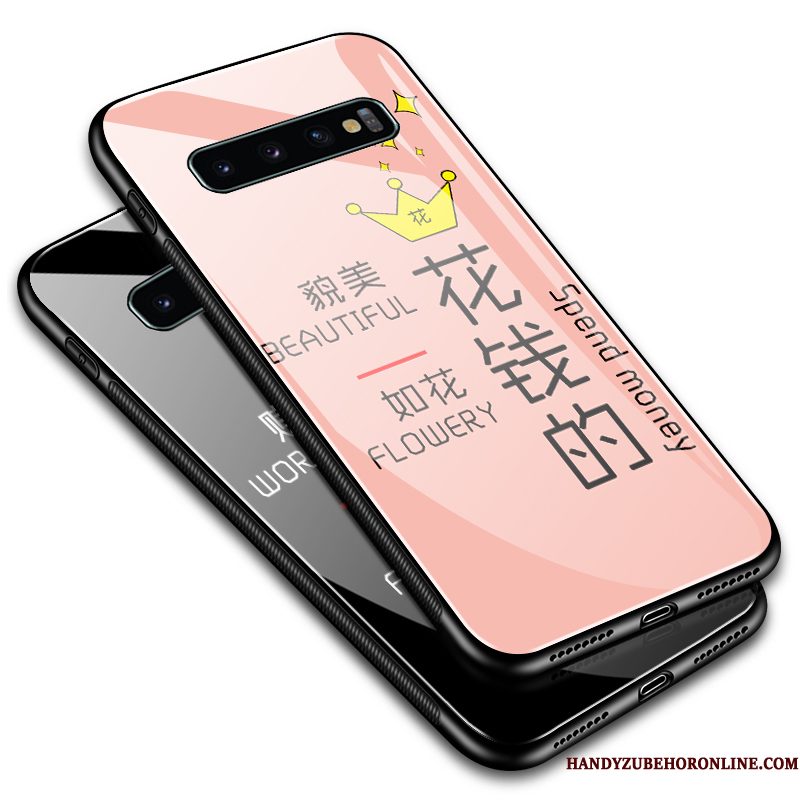 Hoesje Samsung Galaxy S10 Bescherming Anti-falltelefoon, Hoes Samsung Galaxy S10 Zakken Persoonlijk Glas