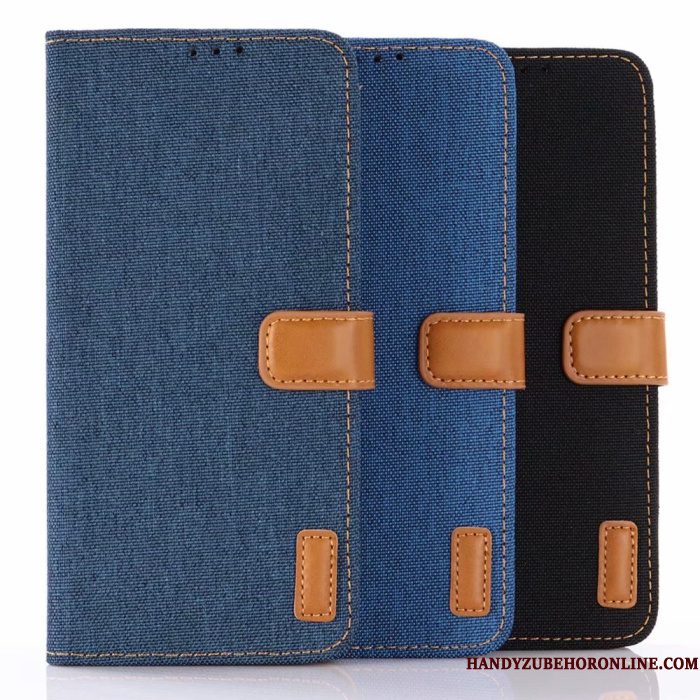 Hoesje Samsung Galaxy S10 Lite Folio Blauwtelefoon, Hoes Samsung Galaxy S10 Lite Leer Denim