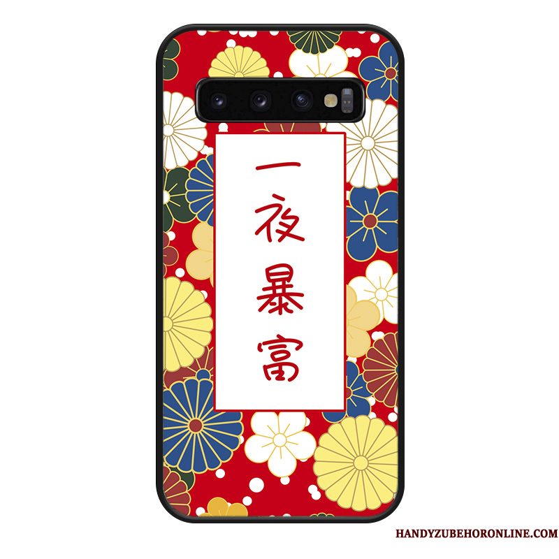 Hoesje Samsung Galaxy S10 Mode Eenvoudigetelefoon, Hoes Samsung Galaxy S10 Scheppend Anti-fall Hanger