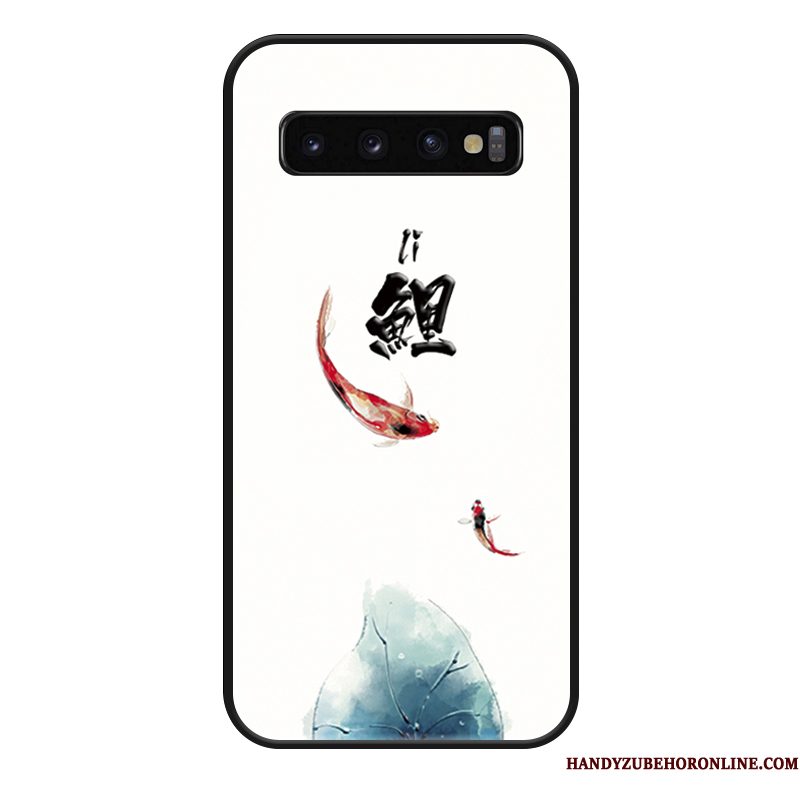 Hoesje Samsung Galaxy S10 Vintage Chinese Stijltelefoon, Hoes Samsung Galaxy S10 Zakken Lovers Persoonlijk