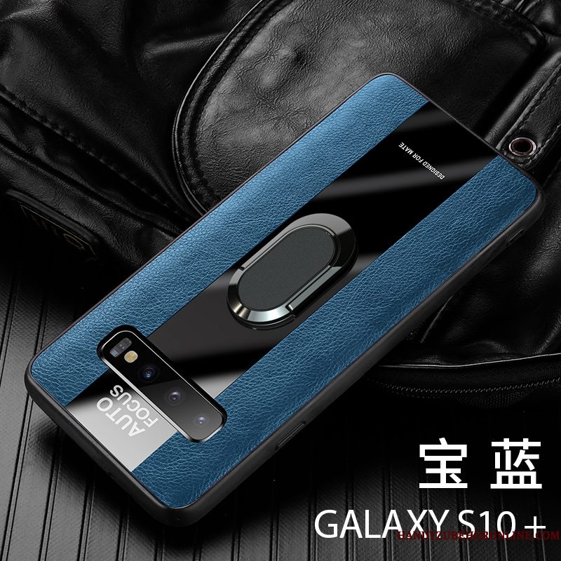 Hoesje Samsung Galaxy S10+ Zakken Bedrijf Trend, Hoes Samsung Galaxy S10+ Leer Anti-falltelefoon