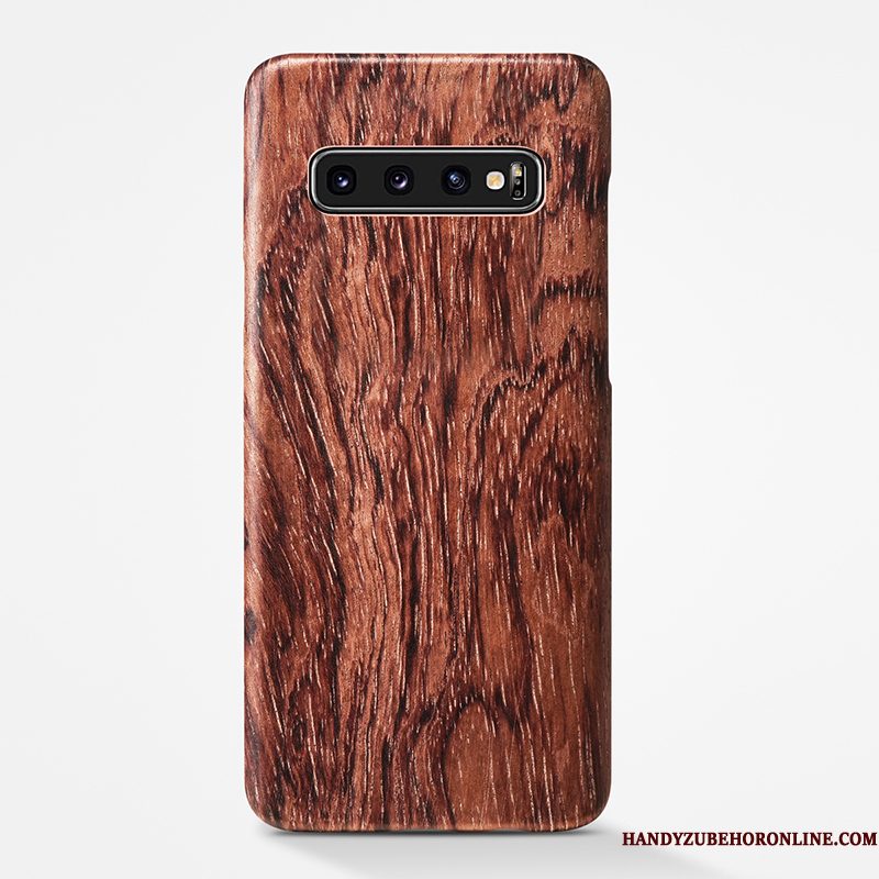 Hoesje Samsung Galaxy S10+ Zakken Houttelefoon, Hoes Samsung Galaxy S10+ Hout Persoonlijk Achterklep