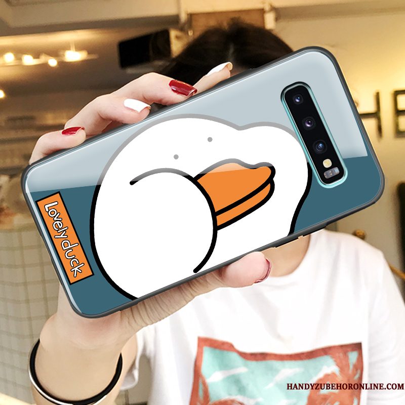 Hoesje Samsung Galaxy S10+ Zakken Trend Blauw, Hoes Samsung Galaxy S10+ Scheppend Lovers Persoonlijk