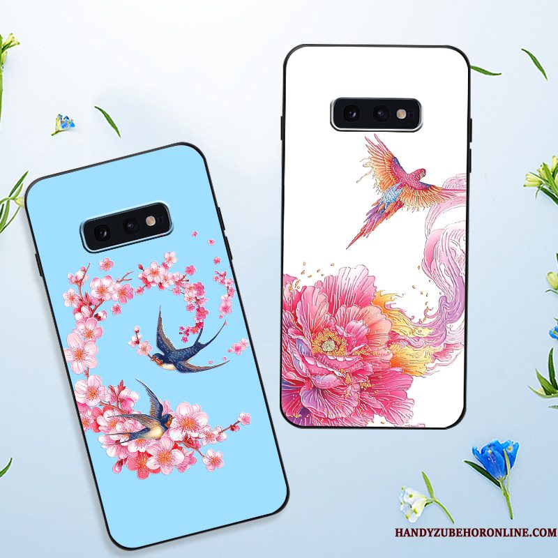 Hoesje Samsung Galaxy S10e Bescherming Blauw Pas, Hoes Samsung Galaxy S10e Zacht Trendy Merk High End