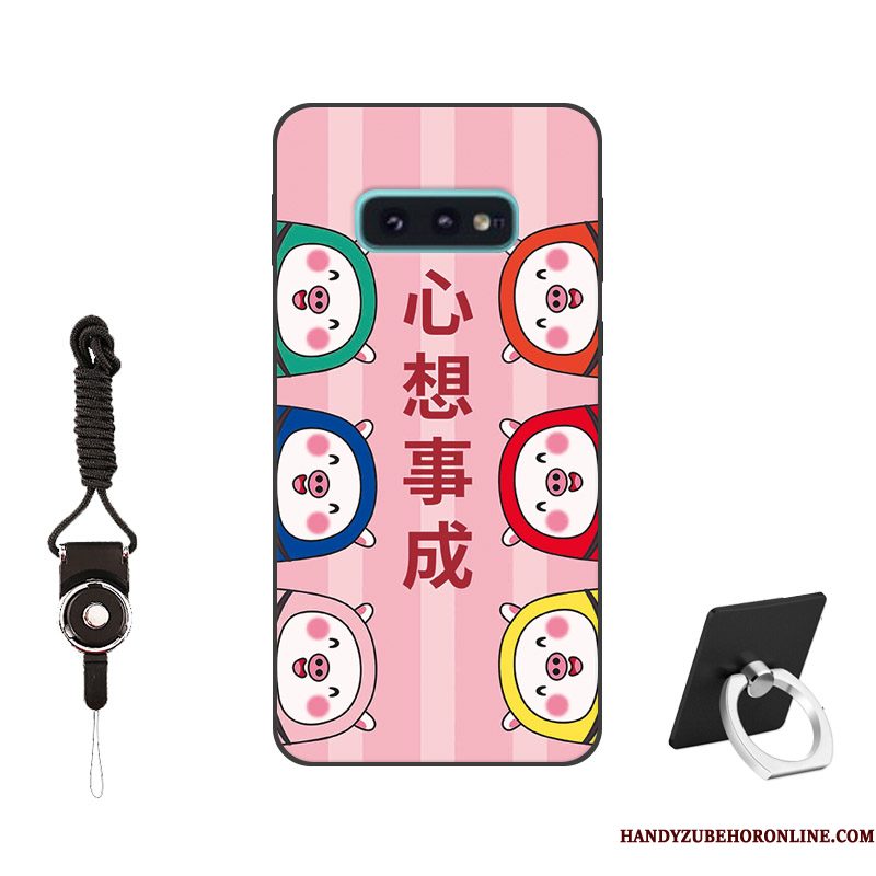 Hoesje Samsung Galaxy S10e Bescherming Roze Pas, Hoes Samsung Galaxy S10e Zacht Telefoon Trend