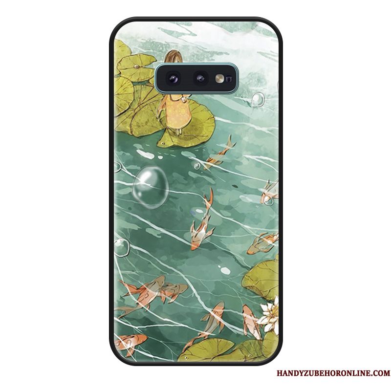 Hoesje Samsung Galaxy S10e Luxe Anti-fall Chinese Stijl, Hoes Samsung Galaxy S10e Scheppend Telefoon Hanger