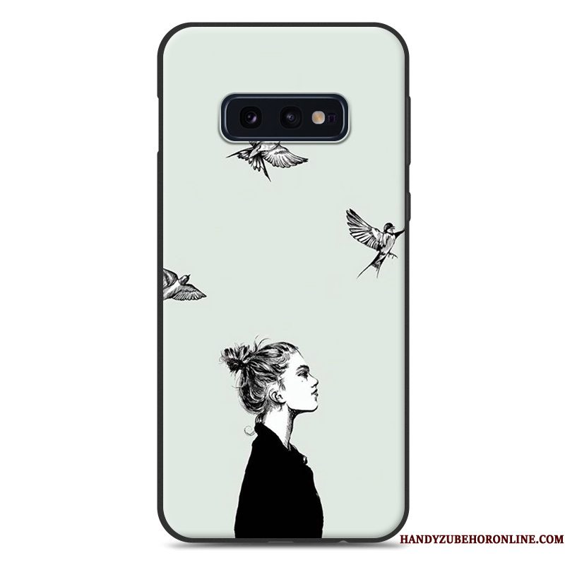 Hoesje Samsung Galaxy S10e Siliconen Lovers Hanger, Hoes Samsung Galaxy S10e Zacht Trend Persoonlijk