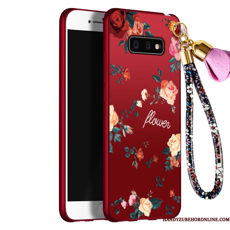 Hoesje Samsung Galaxy S10e Zacht Roodtelefoon, Hoes Samsung Galaxy S10e