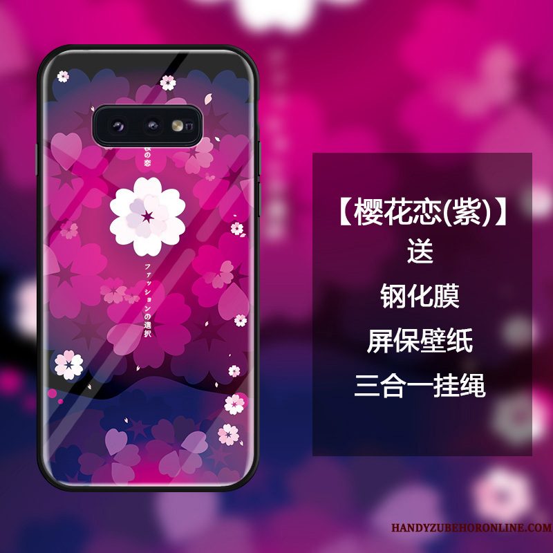 Hoesje Samsung Galaxy S10e Zakken Anti-falltelefoon, Hoes Samsung Galaxy S10e Bescherming Rood Kers