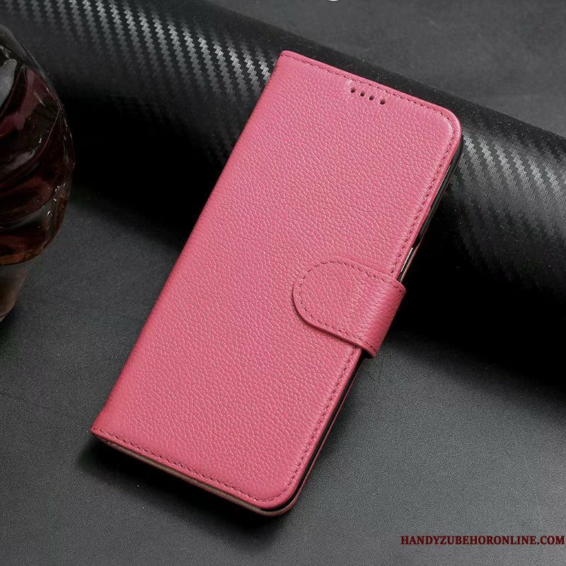 Hoesje Samsung Galaxy S10e Zakken Roze Koe, Hoes Samsung Galaxy S10e Leer Telefoon Anti-fall