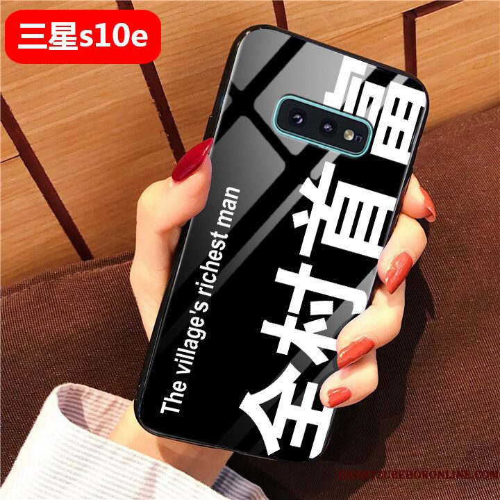 Hoesje Samsung Galaxy S10e Zakken Telefoon Lovers, Hoes Samsung Galaxy S10e Siliconen Trend Zwart