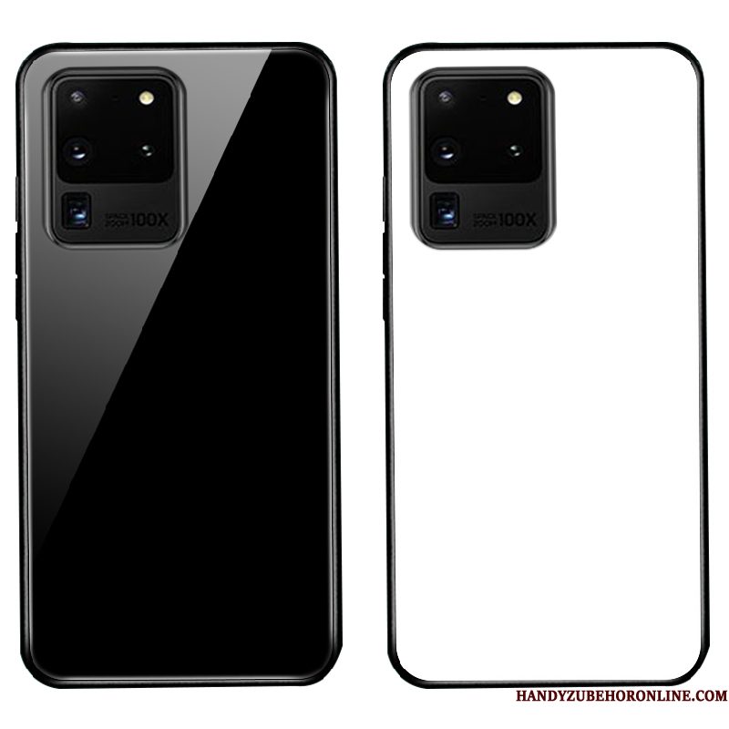 Hoesje Samsung Galaxy S20 Ultra Zakken Telefoon Persoonlijk, Hoes Samsung Galaxy S20 Ultra Bescherming Zwart Effen Kleur