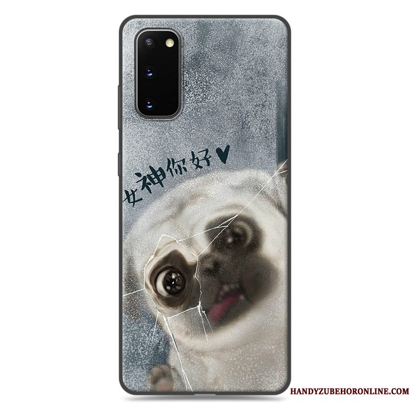 Hoesje Samsung Galaxy S20 Zacht Grijs Schrobben, Hoes Samsung Galaxy S20 Zakken Telefoon