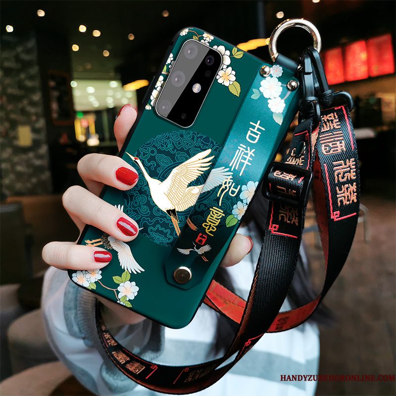 Hoesje Samsung Galaxy S20 Zacht Vreugdevol Hanger, Hoes Samsung Galaxy S20 Bescherming Trend Net Red