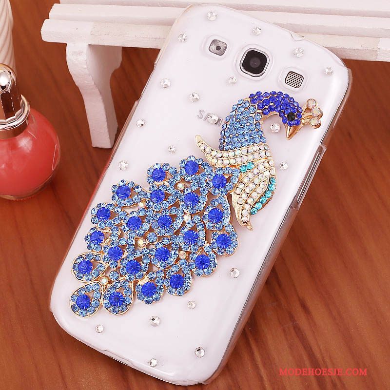 Hoesje Samsung Galaxy S3 Strass Hardtelefoon, Hoes Samsung Galaxy S3 Bescherming Purper