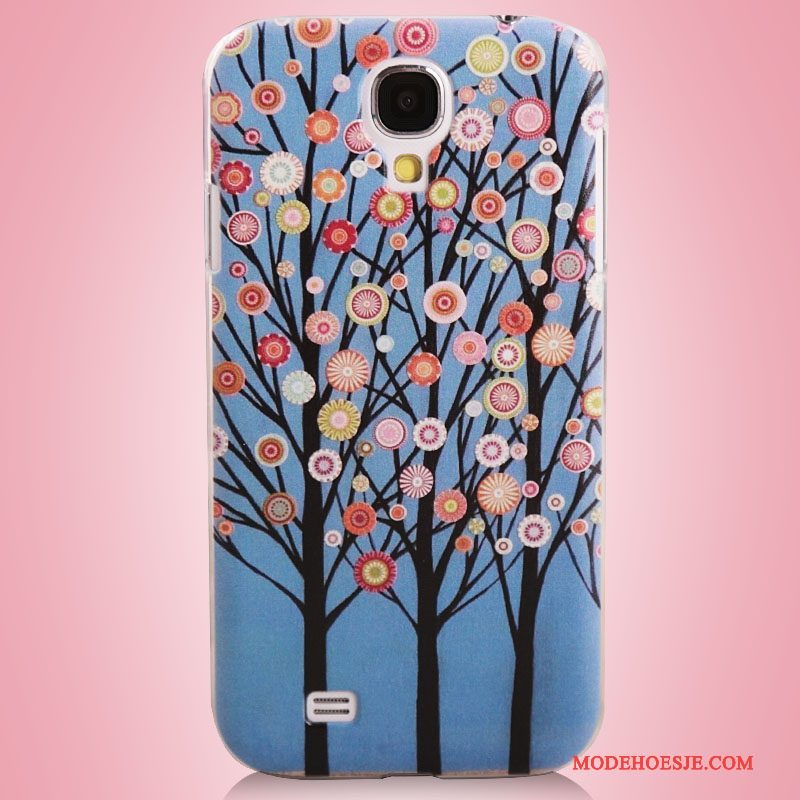 Hoesje Samsung Galaxy S4 Geschilderd Blauwtelefoon, Hoes Samsung Galaxy S4 Bescherming