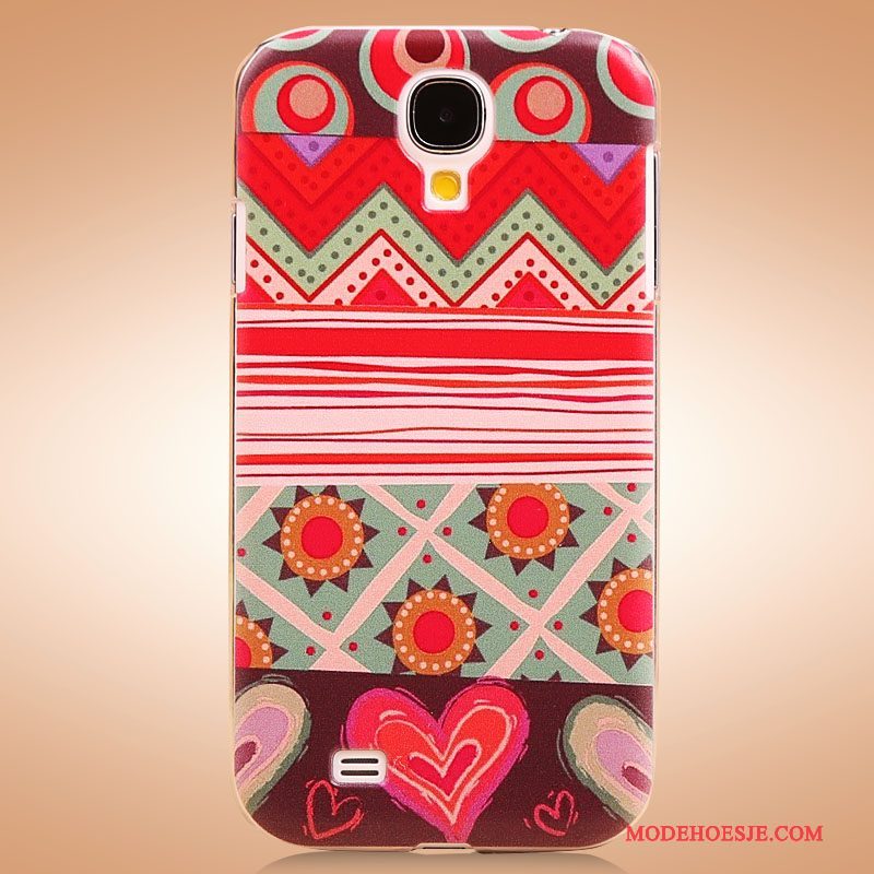 Hoesje Samsung Galaxy S4 Geschilderd Mooie Rood, Hoes Samsung Galaxy S4 Bescherming Telefoon