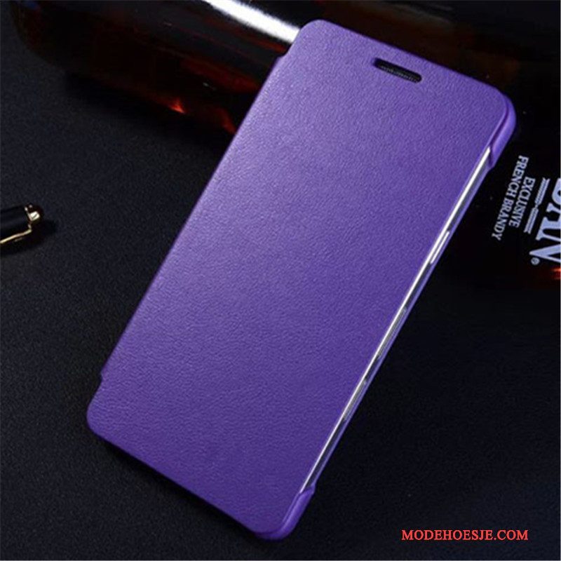 Hoesje Samsung Galaxy S4 Leer Telefoon Purper, Hoes Samsung Galaxy S4 Bescherming