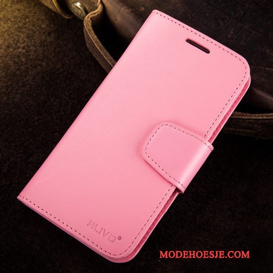 Hoesje Samsung Galaxy S4 Leer Telefoon Roze, Hoes Samsung Galaxy S4 Bescherming