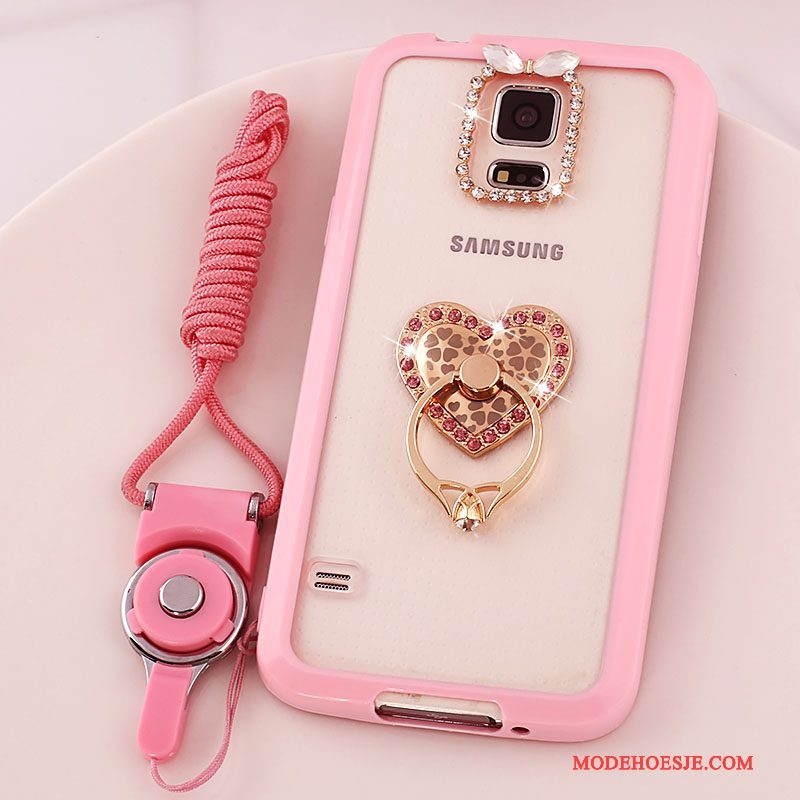 Hoesje Samsung Galaxy S5 Bescherming Anti-fall Hanger, Hoes Samsung Galaxy S5 Doorzichtigtelefoon