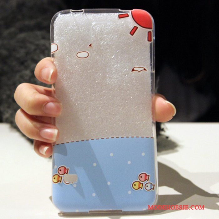 Hoesje Samsung Galaxy S5 Siliconen Lichtblauwtelefoon, Hoes Samsung Galaxy S5 Zacht Anti-fall